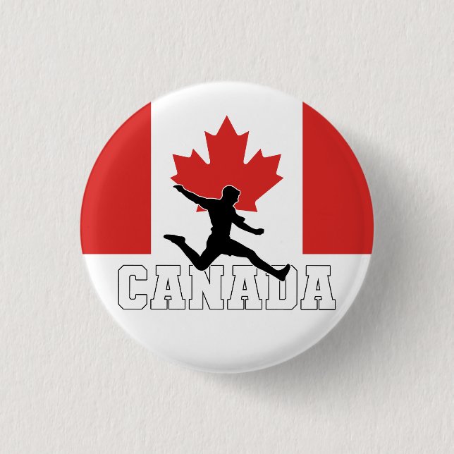Canada Football Soccer National Team 3 Cm Round Badge (Front)