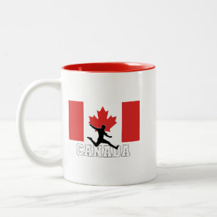 Canada Football Soccer National Team Two-Tone Coffee Mug