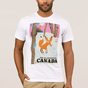 Canada Fox vintage travel poster T-Shirt