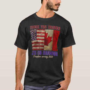 Canada Freedom Convoy 2022 Support Canadian Trucke T-Shirt