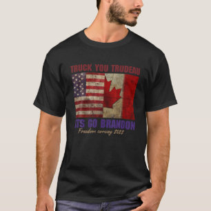 Canada Freedom Convoy 2022 Support Canadian Trucke T-Shirt