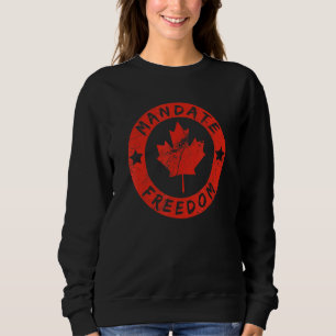 Canada Freedom Convoy Flag Us Canadian Truckers Su Sweatshirt