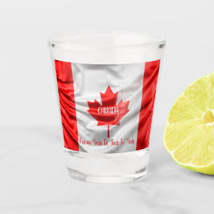 CANADA From Sea to Sea to Sea Shot Glass