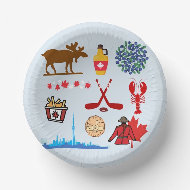   Canada Fun Paper Plate (Front)