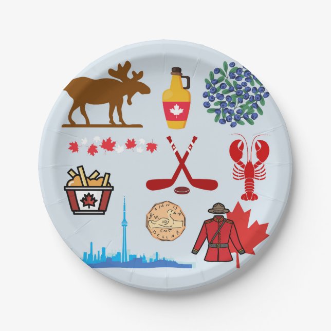Canada Fun Paper Plate (Front)