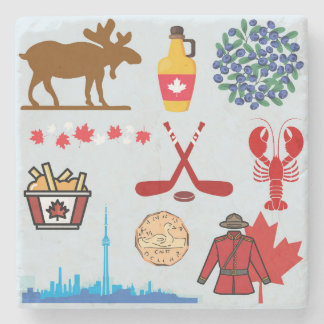 Canada Fun Stone Coaster
