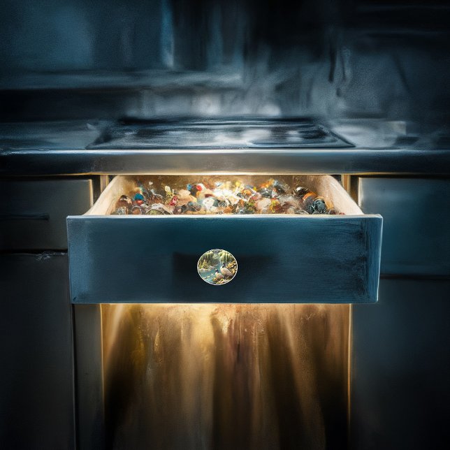 Canada Geese Amidst the Weeping Willows  Ceramic Knob (Creator Uploaded)