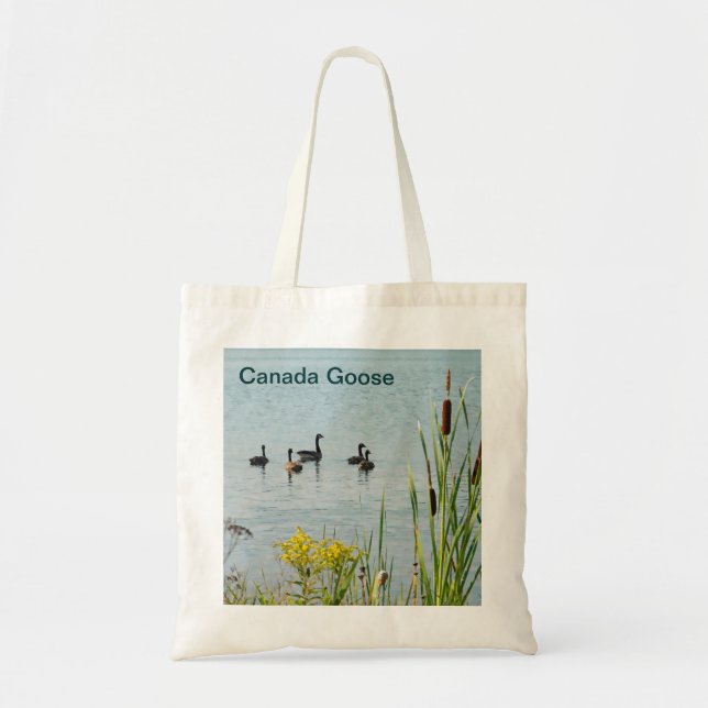 Canada Geese And Cattails Tote Bag (Front)