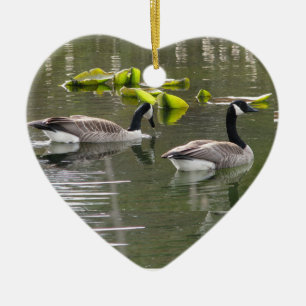 Canada Geese Ceramic Tree Decoration