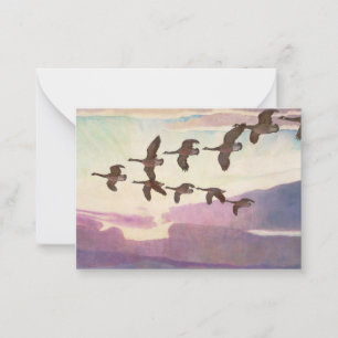 Canada Geese in Spring by Newell Convers Wyeth Card