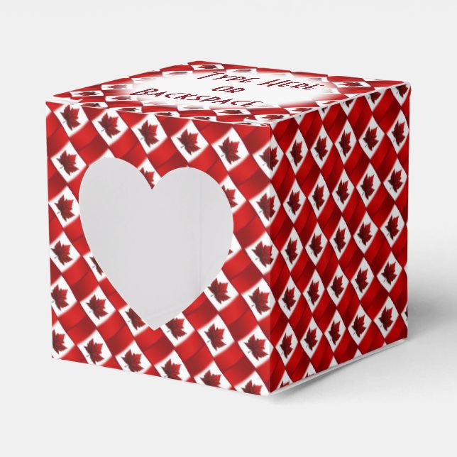 Canada Gift Box Personalise Canada Flag Gift Boxes (Front Side)