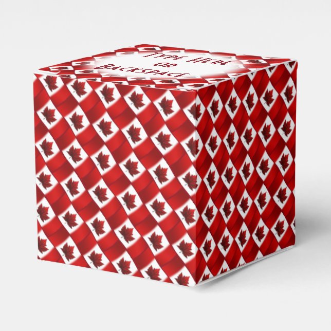 Canada Gift Box Personalise Canada Flag Gift Boxes (Front Side)