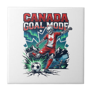 Canada Goal Mode Skeleton Striker Nations Dynamic Ceramic Tile