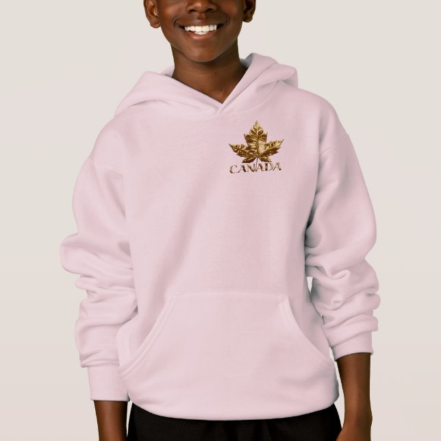Canada Gold Medal Kid's Canada Hooded Jackets Gift (Front)