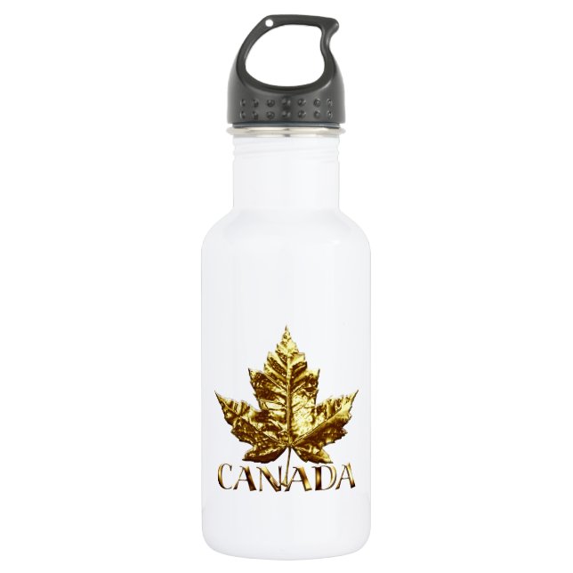 Canada Gold Medal Maple Leaf Souvenir 532 Ml Water Bottle (Front)