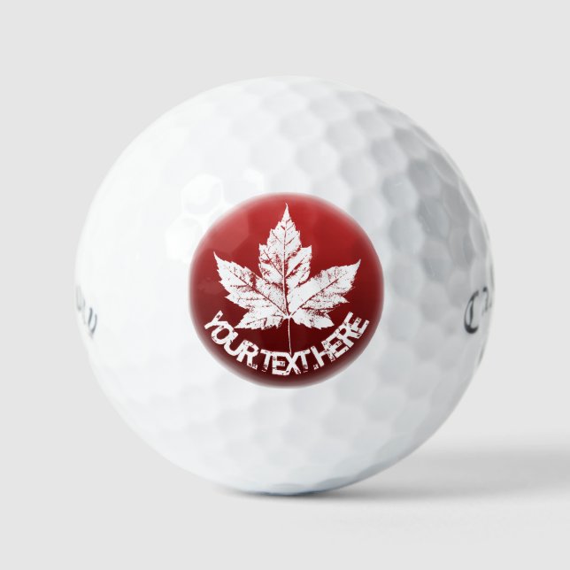 Canada Golf Balls Personalised Canada Golf Gifts (Front)