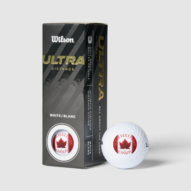 Canada Golf Balls Personalised Canada Golf Gifts (Packaging)