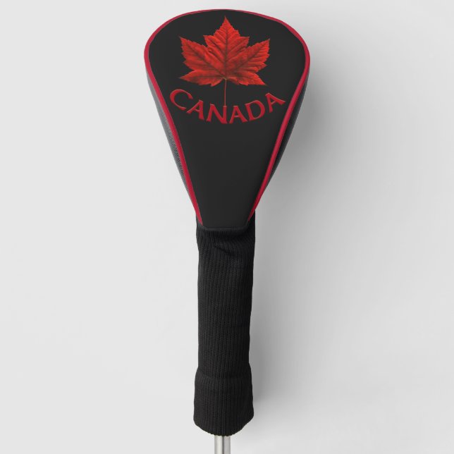 Canada Golf Gifts Canada Maple Leaf Driver Cover (Front)