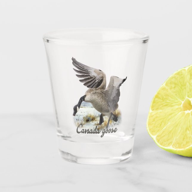 Canada Goose, Art Shot Glass (Front)