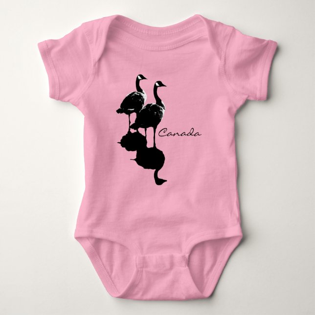 Canada Goose Baby Jumper & Baby Canada Gifts Baby Bodysuit (Front)