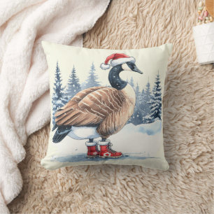 Canada Goose Canadian Christmas Cushion
