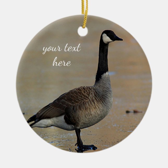 Canada goose ceramic ornament (Front)