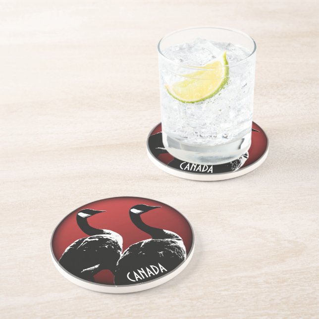 Canada Goose Coaster Custom Canada Coasters (Side)