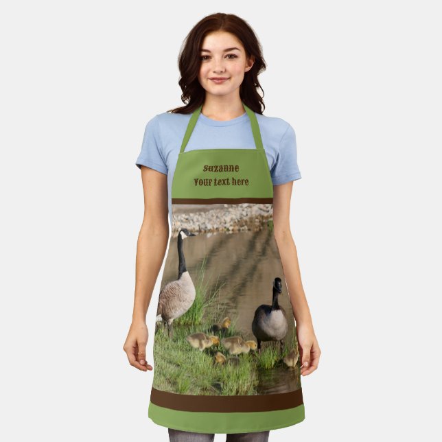 Canada Goose Family Personalised Apron (Worn)