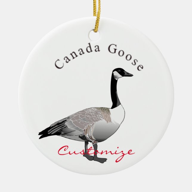 Canada Goose Gander Thunder_Cove Ceramic Ornament (Front)