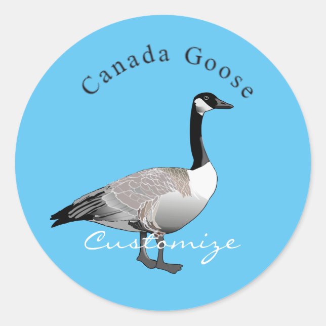 Canada Goose Gander Thunder_Cove Classic Round Sticker (Front)