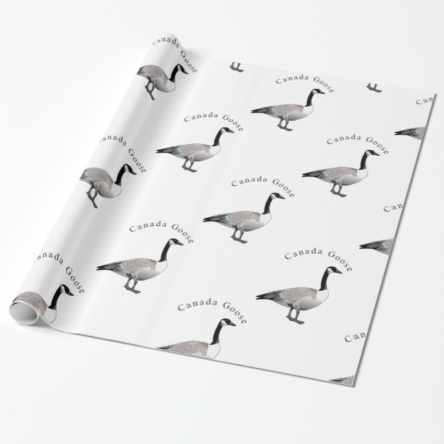 Canada Goose Gander Thunder_Cove Wrapping Paper (Unrolled)