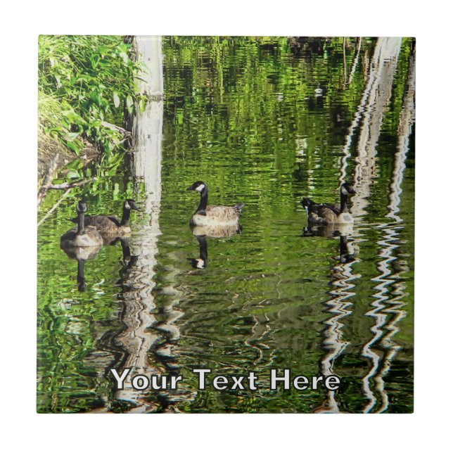 (Canada) Goose Green Ceramic Tile (Front)