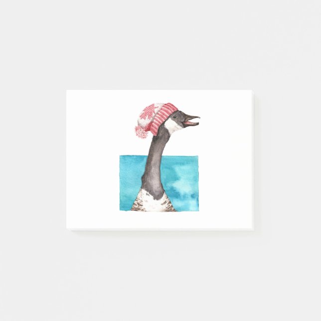 Canada Goose in a Toque Post-it Notes (Front)
