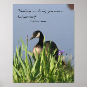 Canada Goose Inner Peace Inspirational Quote Poster