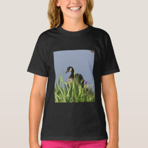 Canada Goose Irises Animal Art  T-Shirt