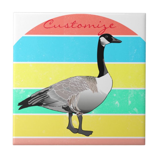Canada Goose Multi-colour Sun Thunder_Cove Ceramic Tile (Front)