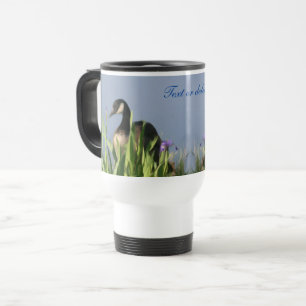 Canada Goose Nature Art Personalised Travel Mug