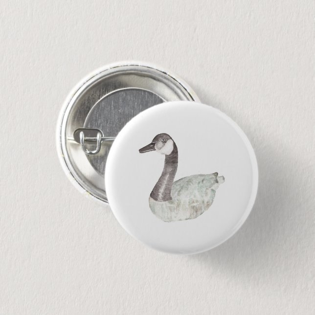Canada Goose on a button (Front & Back)