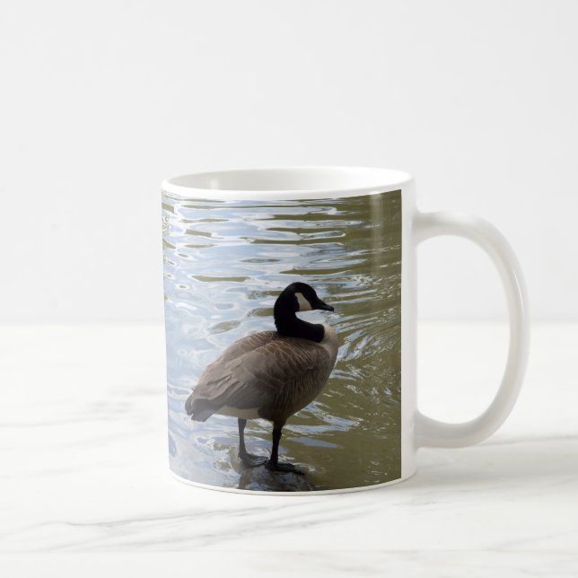 Canada Goose On Rock Coffee Mug (Right)