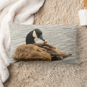 Canada Goose on the Lake Lumbar Cushion