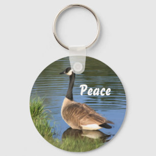 Canada Goose Peace Inspirational Keychain