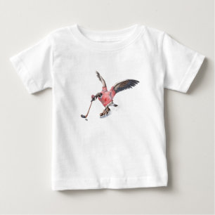 Canada Goose Playing Hockey Baby T-Shirt