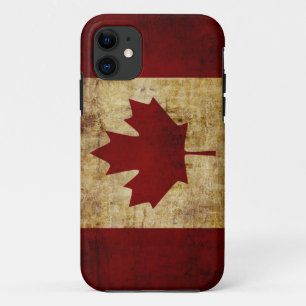 Canada/grunged flag iPhone 11 case