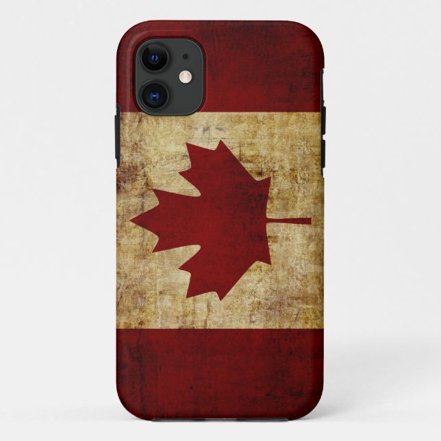 Canada/grunged flag Case-Mate iPhone case (Back)