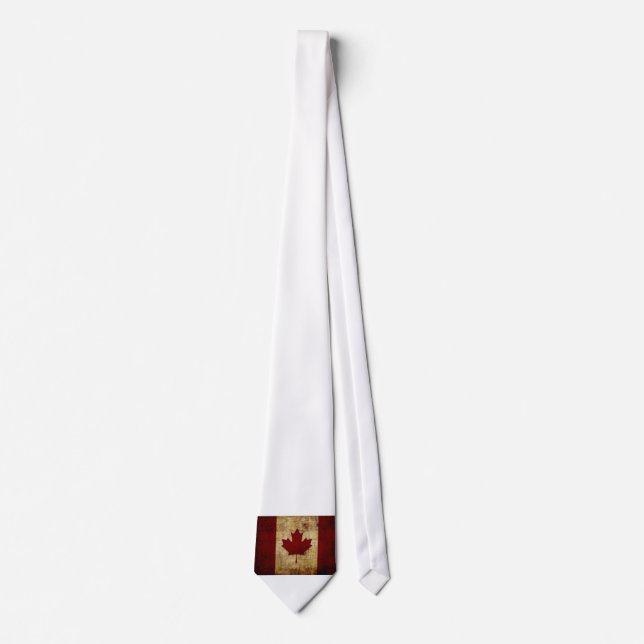 Canada / grunged Flag Tie (Front)