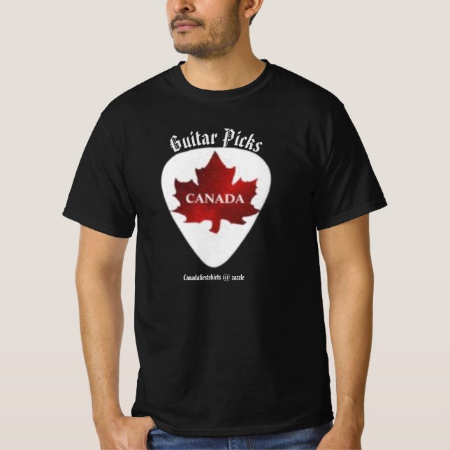 Canada Guitar Picks T-Shirt (Front)