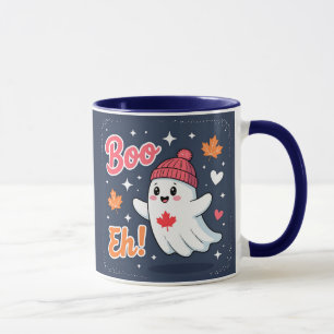 Canada Halloween Ghost Boo Eh Mug