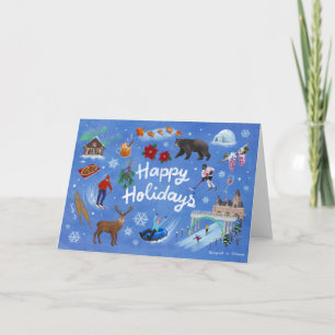 Canada Happy Holidays Card