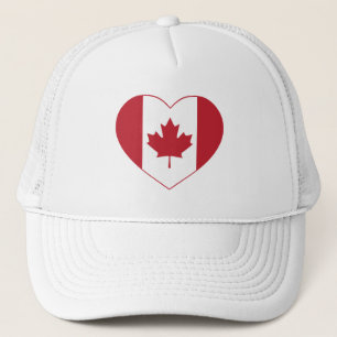 Canada Heart Flag Trucker Hat