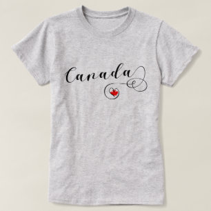 Canada Heart T-Shirt, Canadian Flag T-Shirt